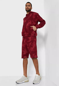 Ensemble Streetwear et short d'été pour hommes, coton lavé vieilli, respirant, unisexe, imprimé surdimensionné, polaire décontractée - Product Image 2