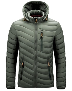 Offre spéciale, doudoune d'hiver personnalisée pour hommes, veste à bulles d'air pour hommes avec logo avant, différentes tailles de couleurs disponibles - Product Image 4