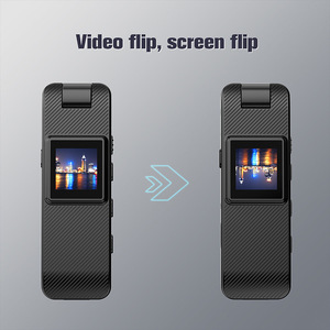 กล้องบันทึกวิดีโอแบบสวมใส่ตัว ความละเอียด 1080P Full HD พร้อมเลนส์หมุนได้ 180 องศา สำหรับการรักษาความปลอดภัย - Product Image 6