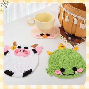 Venta al por Mayor de Posavasos de Ganchillo con Diseño de Animales de Dibujos Animados para Decoración del Hogar, para Todos - Product Image 4