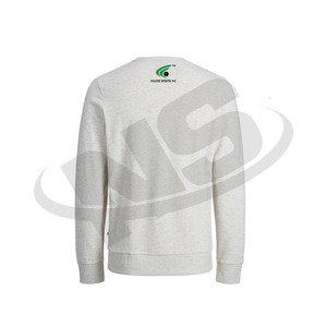 เสื้อสเวตเชิ้ตคอกลมผู้ชายคุณภาพสูง ผ้าฝ้าย 100% ทรงหลวม สไตล์สตรีทแวร์ รับสกรีนโลโก้ ผ้าฟลีซ เป็นมิตรต่อสิ่งแวดล้อม - Product Image 5