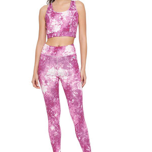 Latest Design Sportswear Women Sublimation <b>Yoga</b> <b>Set</b> Wholesale Cheap Price Women Sublimation <b>Yoga</b> <b>Set</b> Made In Pakistan - Product Image 1