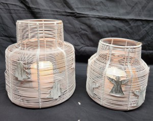 Lanternes de Noël en métal faites à la main, flocon de neige de cerf, différentes couleurs enduites de poudre, bougie de décoration intérieure personnalisable - Product Image 6