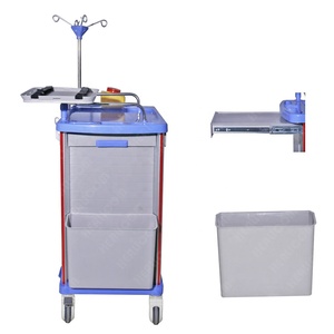 Carrito médico <span class=keywords><strong>de</strong></span> atención <span class=keywords><strong>de</strong></span> enfermería, carrito <span class=keywords><strong>de</strong></span> hospital <span class=keywords><strong>de</strong></span> anestesia <span class=keywords><strong>de</strong></span> emergencia para clínica, con cajones, a la venta, al por mayor - Product Image 2
