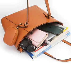 Offre Spéciale grande capacité classique en cuir PU femmes sac fourre-tout de haute qualité à la mode dames bandoulière sac à main fermeture à glissière - Product Image 6