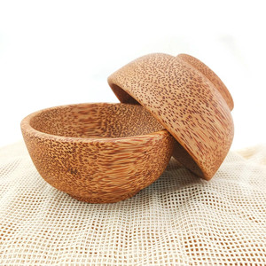 Ensemble de bols traditionnels en bois de noix de coco pour servir des aliments au meilleur prix bols en bois de coco faits à la main naturels - Product Image 1