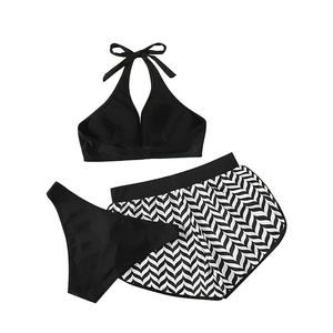 Maillot de bain 2025, vêtements de plage, bikini sexy pour femmes, ensemble 3 pièces, maillot de bain taille haute, respirant, personnalisé - Product Image 4