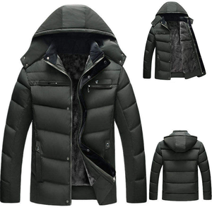 Chaqueta acolchada personalizada para exteriores para hombre, diseñada con mezcla de poliéster aislada, capa exterior impermeable, manga larga para invierno - Product Image 3