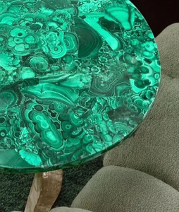 Adorno de Mesa de Lujo para el Hogar de Halloween, Hecho a Mano con Piedra Preciosa de Labradorita Verde, con Diseño de Amor - Product Image 4