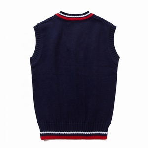 เสื้อสเวตเตอร์ถักขนแกะและอะคริลิกสำหรับฤดูหนาวชุดเสื้อสเวตเตอร์ถักคอวีออกแบบได้ตามต้องการและปักลายมหาวิทยาลัยมหาวิทยาลัยมหาวิทยาลัย - Product Image 2