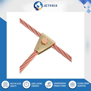 Abrazadera de Cable en T de Metal Resistente a la Corrosión, de Alta Calidad y Bajo Precio, en Color Gris Metálico/Latón, Tamaños Personalizables, Jetprix - Product Image 2