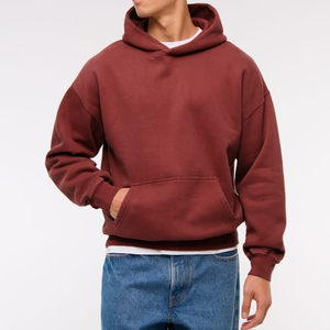 Unisex <b>Men's</b> Plus Size Heavyweight Fleece Hoodie Soft Cotton Oversized Street Pocket Design Winter Casual <b>Pullover</b> Hoodies - Product Image 4