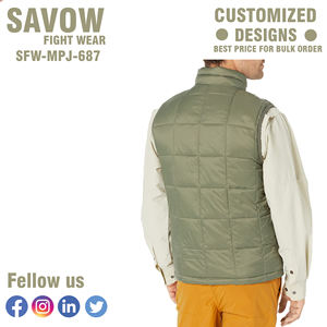 เสื้อแจ็คเก็ตพัฟเฟอร์ฤดูหนาวสำหรับผู้ชาย แฟชั่นลายสก็อต เสื้อกั๊กบุฉนวน ระบายอากาศ กันน้ำ มีกระเป๋า สำหรับวัยรุ่นและคู่รัก - Product Image 5