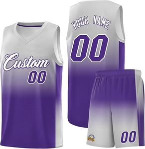 Camisetas de baloncesto personalizadas para hombre, conjuntos de uniformes de baloncesto, camiseta de baloncesto transpirable de secado rápido - Product Image 1