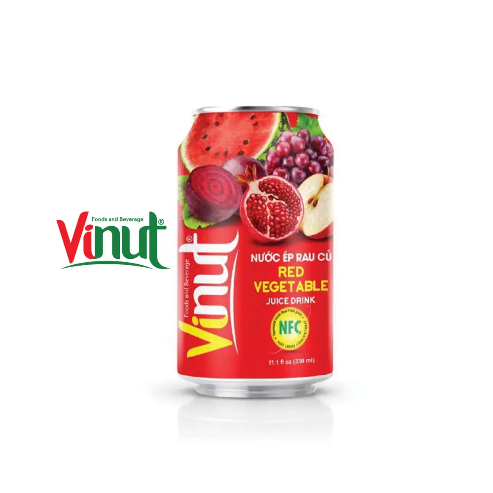 Vinut khỏe mạnh uống 330ml nước ép rau quả đỏ uống (Nho, củ cải đường, táo, dưa hấu, lựu) tại nhãn hiệu riêng OEM ODM H