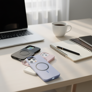 Funda de Cuero con Anillo Magnético y Protección Anticaídas para iPhone 11/XR, Diseño Sencillo, Agarre para Teléfono, Fundas para Móviles - Product Image 3