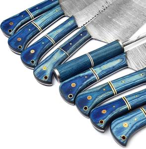 Juego de Cuchillos de Chef de Acero de Damasco de 8 Piezas con Bolsa de Cuero, Juego de Cuchillos de Cocina Forjados a Mano, Cuchillos Profesionales OEM - Product Image 4
