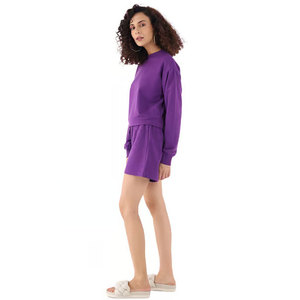 Conjunto de Pijama para Mujer al por Mayor, Transpirable, 100% Algodón, Manga Larga, 2 Piezas, Tallas Grandes, Conjuntos Combinados Cómodos para Verano - Product Image 2