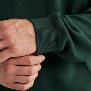 Sudadera de Cuello Redondo Relajada de Algodón Orgánico Premium y Poliéster Reciclado, Tallas XS-XL, Antiarrugas, Etiqueta Personalizada, Tejido de Punto, para Hombre - Product Image 5