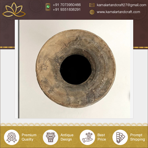 หม้อไม้สไตล์วินเทจพร้อมน้ำยาฟอกขาวสำหรับตกแต่งบ้านร้านอาหารและโรงแรม - Product Image 2