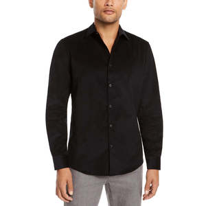 Camicia Alfani da Uomo XX-Large, Vestibilità Classica, in Velluto a Coste 100% Cotone, Tessuto Twill Antipiega, Fantasia Floreale, Camicia Casual - Product Image 1