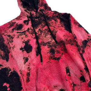 Sweat-shirts à capuche en polaire polyester/coton à coupe classique, faible MOQ, séchage rapide, épaules tombantes, tie-dye, respirant, logo, pour homme, saison hivernale - Product Image 3