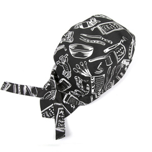 Chapeau de chef de cuisine réglable, restaurant, hôtel, serveur, bar, bandana, crâne pour hommes et femmes, chapeau de pirate, accessoire de cuisine - Product Image 2