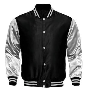 Varsity Jacket Letterman Baseball Jacket Bomber Jacket SATIN Fabric CollegeBaseballjacket pour hommes DDP Shipping DDP Shipping - Product Image 1