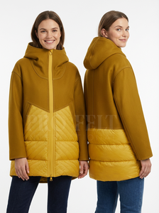 Abrigos Acolchados Largos de Invierno con Capucha, Talla Grande, Venta al por Mayor, Cierre de Cremallera, Cálidos, Ajustados, Casuales, Ropa Exterior - Product Image 6