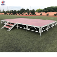 Podium de scène en aluminium de luxe pour concerts, mariages, événements en plein air