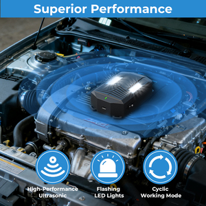 Répulsif <span class=keywords><strong>anti</strong></span>-rongeurs pour <span class=keywords><strong>voiture</strong></span> certifié BSCI EPA, modèle CR05 amélioré, pour dessous de capot, avec démarrage/arrêt intelligent et couvercle de batterie <span class=keywords><strong>anti</strong></span>-perte - Product Image 3