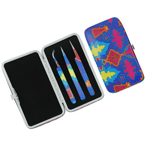 Eyelash Extension Tweezers Tools <b>Kit</b> / Eyelash Artist Tools <b>Kit</b> With matching Color Tweezers BY ZACHARY INDUSTRIES - Product Image 6