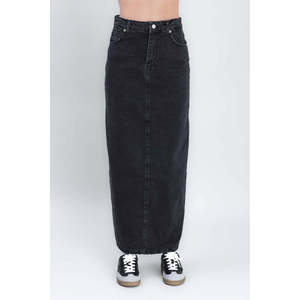 กระโปรงทรงดินสอผ่าหลังยาว - สีดำ - Product Image 2