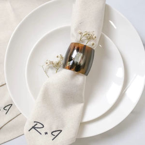 Porte-serviettes en corne de buffle, forme ronde, porte-serviettes pour hôtels de luxe, restaurants et tables de mariage, haute qualité - Product Image 1