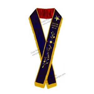 Faja provincial Masonic Royal Arch Chapter | Delantales y fajas de Regalia personalizables - Product Image 2