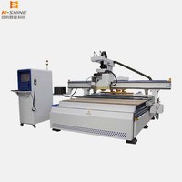 Machine de fraisage CNC pour le bois abordable 1325/1828/2130 pour la fabrication de meubles en bois en petite atelier, haute efficacité