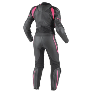 Women's Racing Leather Two Piece Black Motorbike Suit CE Certified Armoured Protections Ladies Motorcycle Riding Suit - Product Image 6