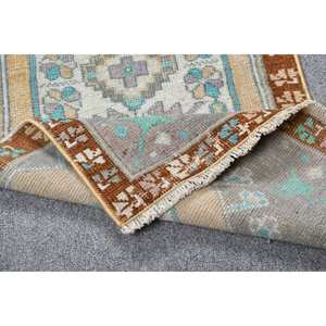 Alfombra turca Kilim Vintage grande 160X350cm marrón azul diseño de retazos técnica de tejido plano para adolescentes pasillo rectangular - Product Image 4