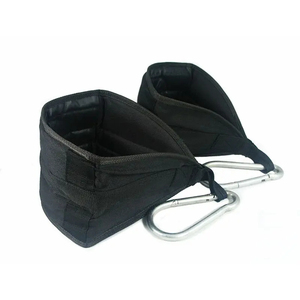 Sangles de levage en nylon noir et orange, antidérapantes, rembourrées, pour la musculation, unisexes, sans élasticité, réglables - Product Image 4