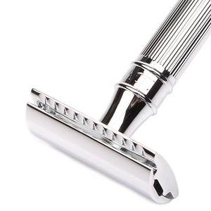 Maquinilla de afeitar de barbero para hombre, alta calidad, doble filo, ajustable, de seguridad, con cuchilla afilada - Product Image 4