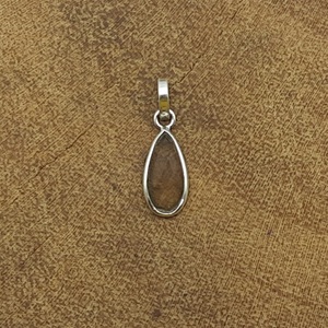 Plata de Ley 925, atractivo Colgante de Piedra ahumada facetada Natural, último diseño de joyería de moda de la India, Plata al por mayor - Product Image 4