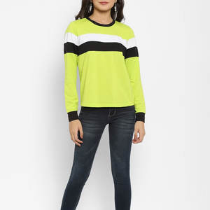 T-shirt extensible à imprimé à carreaux pour femmes, coupe classique, tissu respirant et doux, personnalisation de la marque privée - Product Image 5