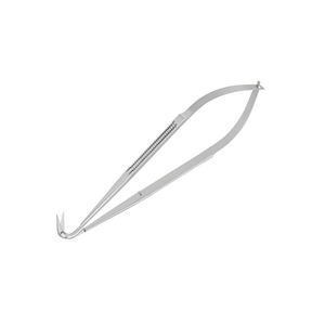 กรรไกรขนาดเล็กสำหรับการผ่าตัดที่ทำมุม125ความยาว15มม. คม165มม. 6.12 "ที่วางเข็มขนาดเล็ก - Product Image 4