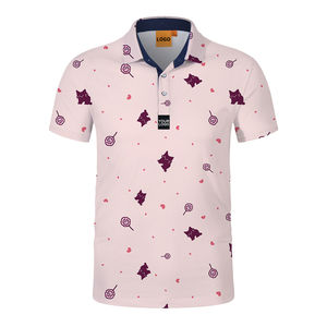 Poliéster de alta calidad para hombres para camisetas de polo Impresión de bordado personalizado Diseños básicos en blanco de gran tamaño Tela de punto al por mayor - Product Image 4