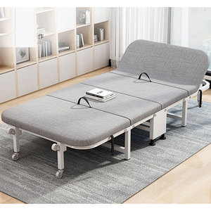 เตียงพับสไตล์มินิมอลเกาหลี ผ้าหุ้มดีไซน์พับได้ - Product Image 5