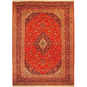 Alfombra persa Kashan única en su tipo de 11'8 x 8'0 - Product Image 1