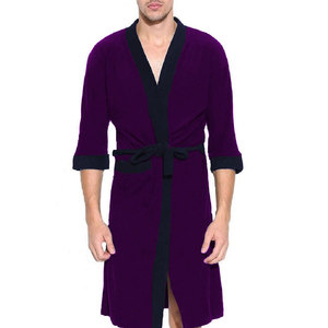 New Five-star Hotel White Cotton Bathrobe <b>Towel</b> Material Men and Women Bathrobes Cotton Clothes Bathrobes - Product Image 4