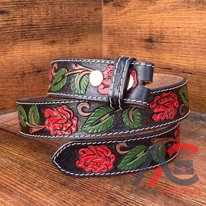 Offre Spéciale personnalisé en gros personnalisé en cuir véritable sans boucles ceinture pour hommes et femmes ceinture d'affaires en cuir de vachette de luxe - Product Image 1