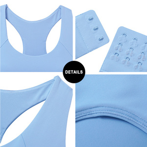 สปอร์ตบราสำหรับผู้หญิงแบบกระชับสูง รองรับการเคลื่อนไหวได้ดี พร้อมฟองน้ำเสริมและสายปรับระดับได้ - Product Image 2