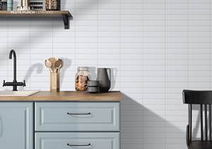 Carreaux muraux de décoration intérieure, céramique haute brillance, carrelage mural numérique de type métro, céramique de cuisine, carrelage mural de type métro pour salle de bain - Product Image 1